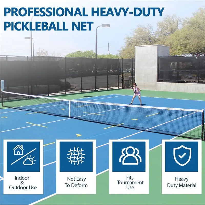 [NEW!ABKG】 Portable Pickleball Net 22Ft Adjustable Indoor Outdoor Pickle Ball Net For Backyard Schools Community Centers