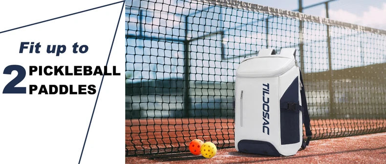 Unisex Padel Pickleball Racquet Backpack Waterproof Large Capacity Badminton Pickleball Racket Bag Pickleball Padel Sports Bag
